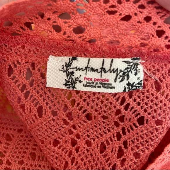 Free People Intimately Tiers For You Boho Floral Maxi Orange Size XL - Picture 6 of 8